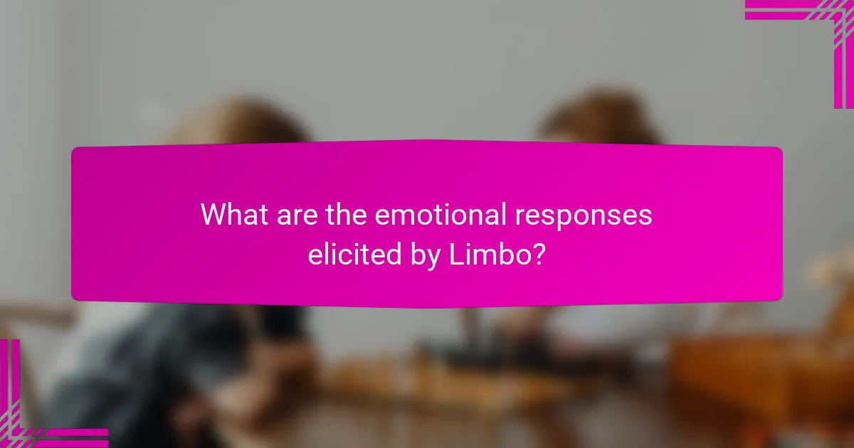 What are the emotional responses elicited by Limbo?